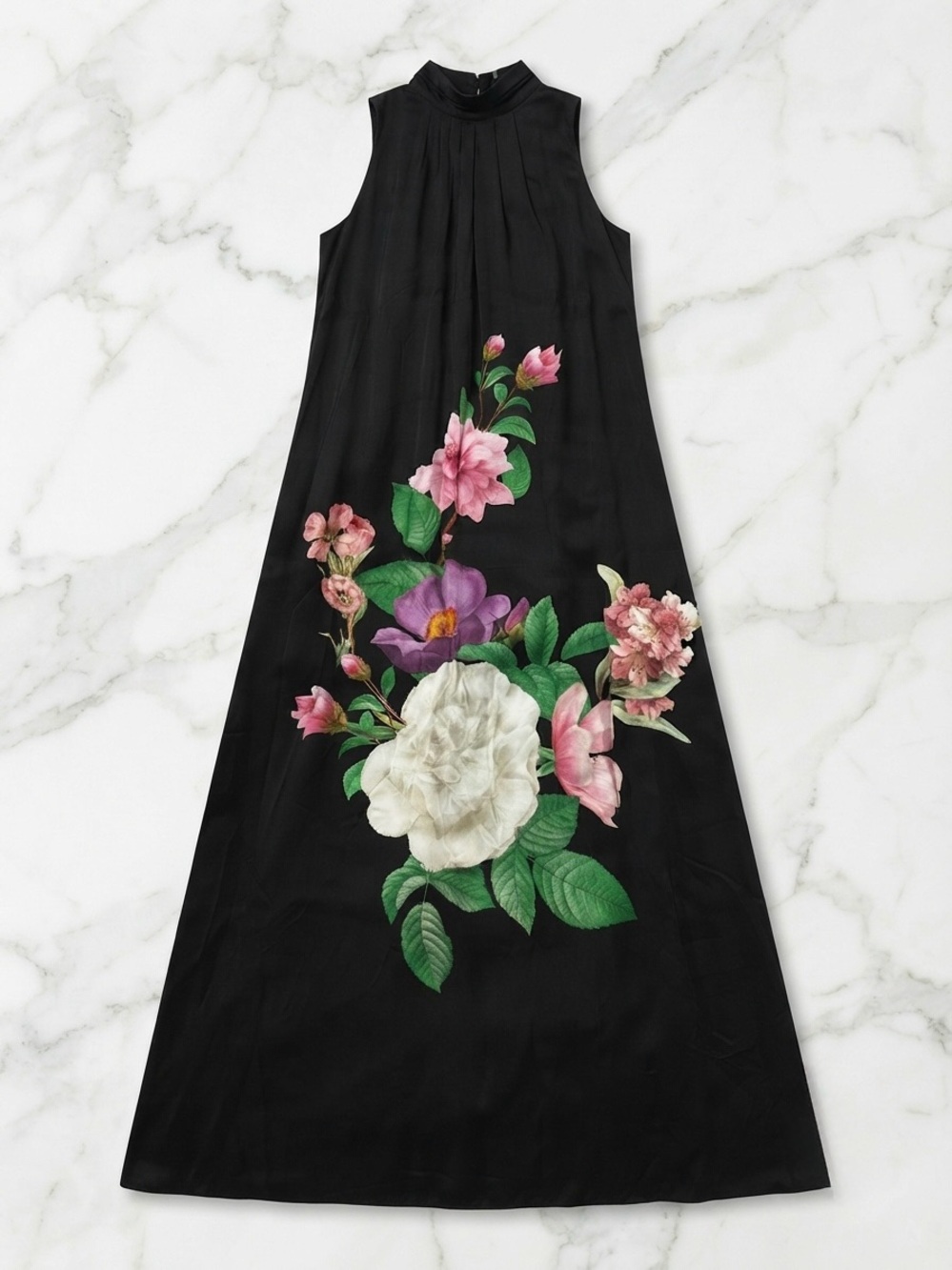 TED BAKER Anna Gathered Neck Maxi Dress